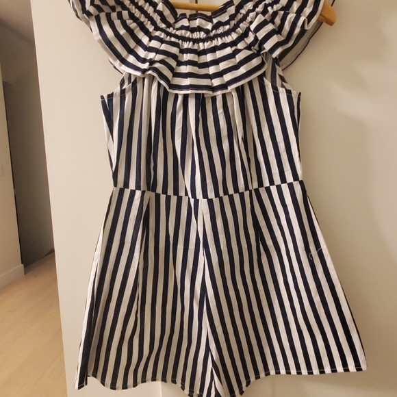 NWOT-SZ.6 Striped Jumper Navy & White - Picture 7 of 8